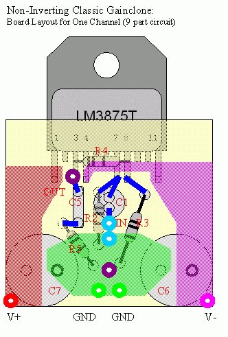 gainclone circuit board sketch